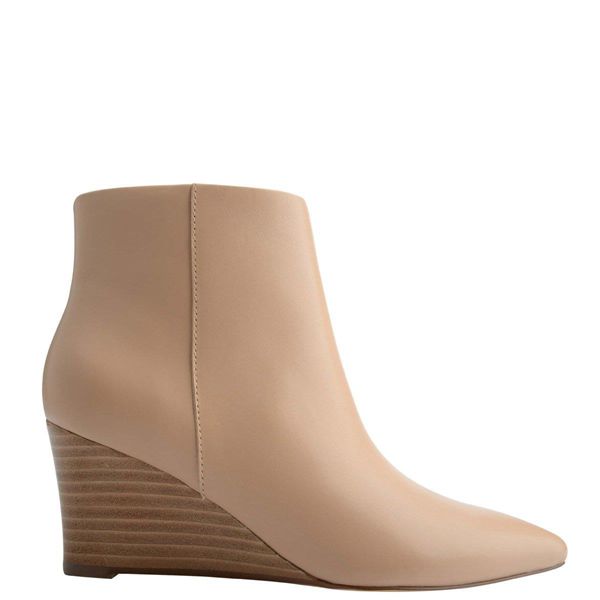 Nine West Carter Wedge Pink Ankle Boots | South Africa 65R34-9Y27